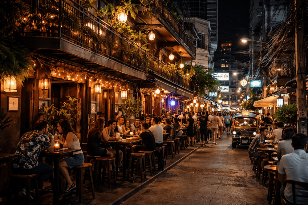 Best Bars and Nightlife on Sukhumvit Soi 33: Restaurants, Rooftops, and Easy-Going Late Nights