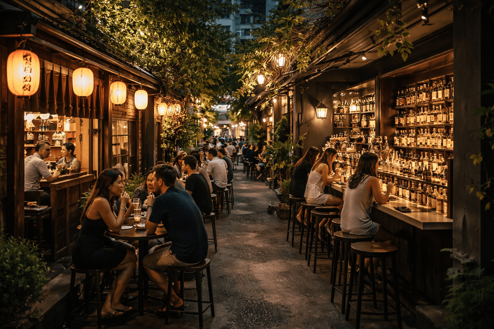 Best Bars and Nightlife on Sukhumvit Soi 49: Upscale Lounges, Japanese Bars, and Quiet Date-Night Places