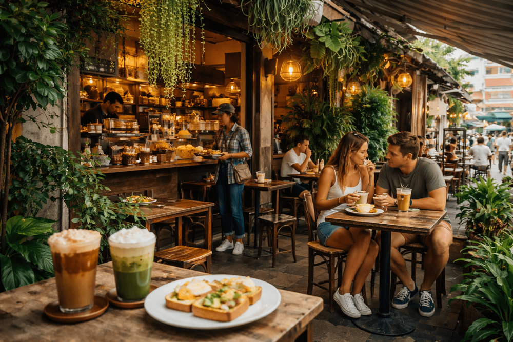 Best Cafes Near Khao San Road for Breakfast, Brunch, and Iced Drinks