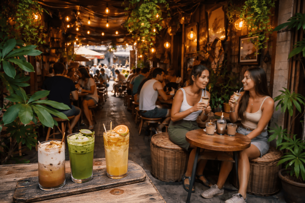 Best Cafes on Khao San Road for Matcha, Chai, and Non-Coffee Drinks