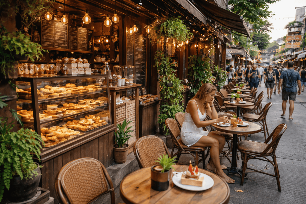 Best Cafes on Khao San Road for Pastries, Cakes, and Sweet Snacks