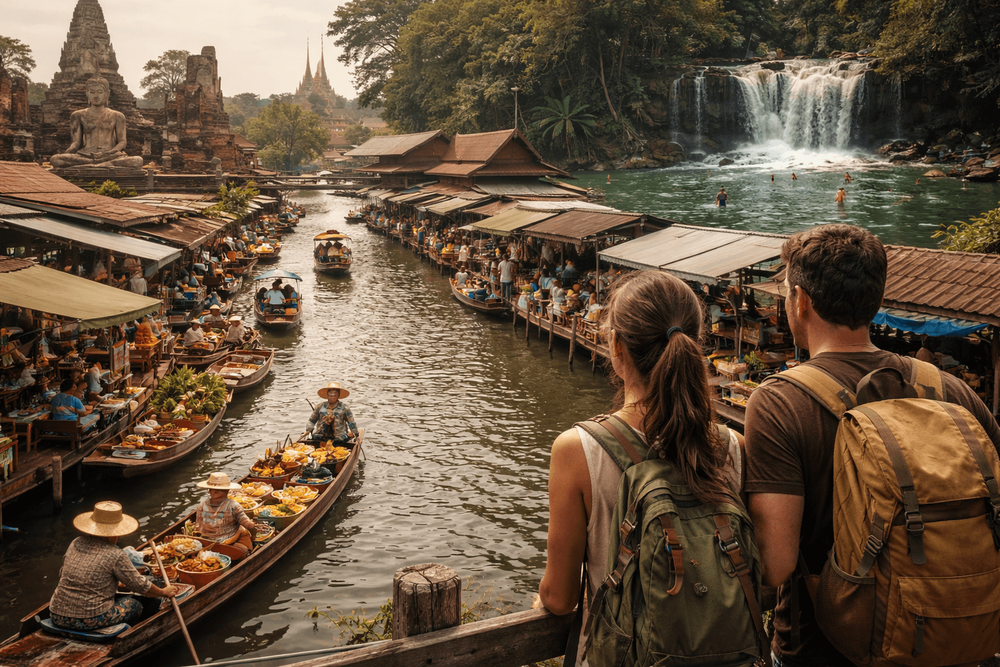 Best Day Trips from Bangkok for Backpackers by Interest: History, Waterfalls, Markets, and River Towns