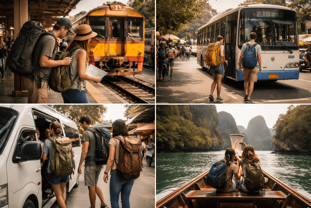 Best Day Trips from Bangkok for Backpackers by Transport Type: Train, Bus, Minivan, and Boat