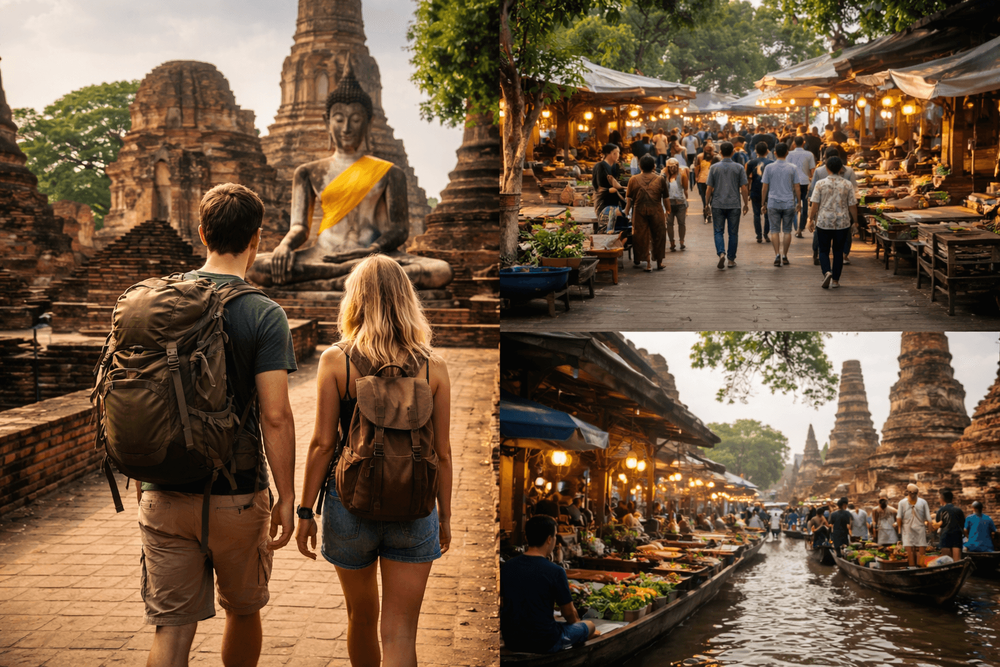 Best Day Trips from Bangkok for Backpackers to Ancient Ruins, Markets, and Small-Town Thailand