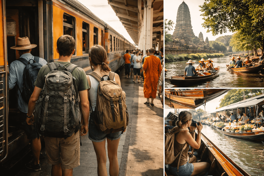 Best Day Trips from Bangkok for Backpackers Without a Bike: Cheap, Easy Routes by Train, Bus, and Boat