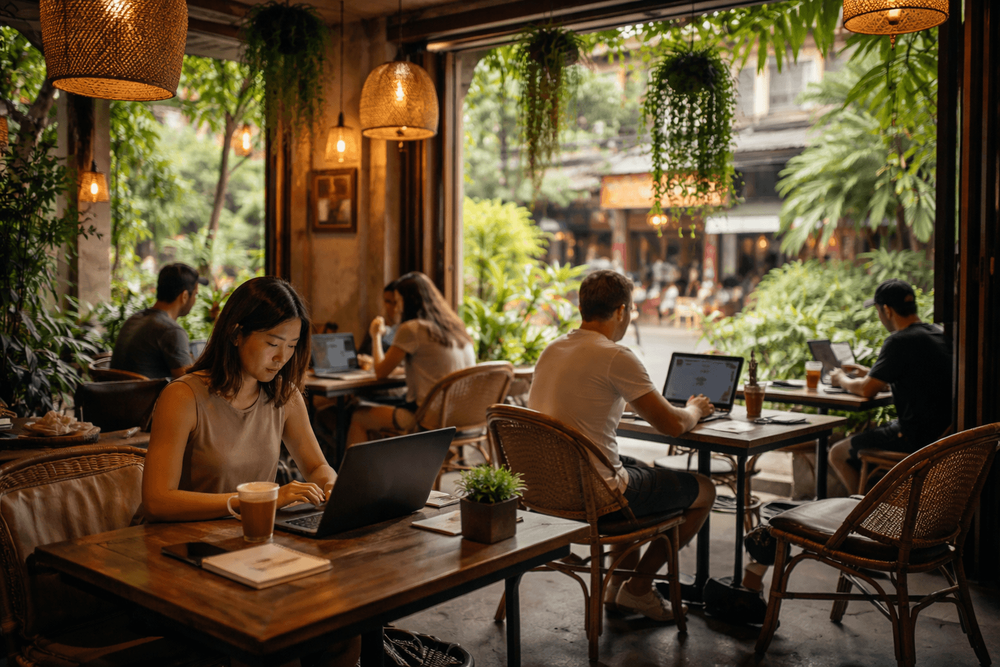 Best Hidden Cafes Near Khao San Road for Laptop Work and Long Stays