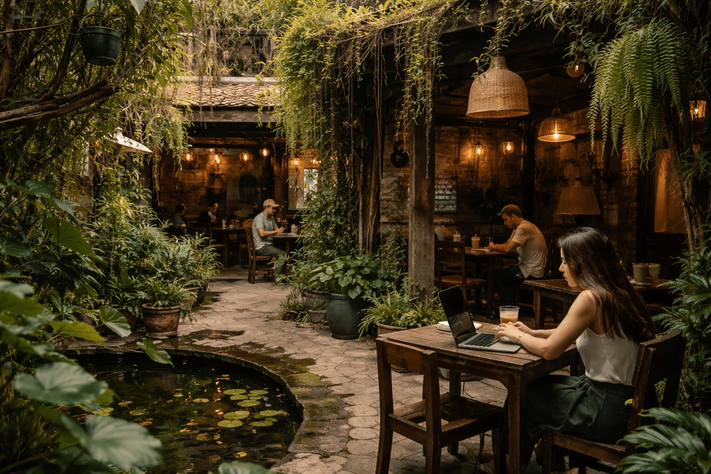 Best Hidden Cafes Near Khao San Road for Quiet Work, Reading, and Escape From the Crowds