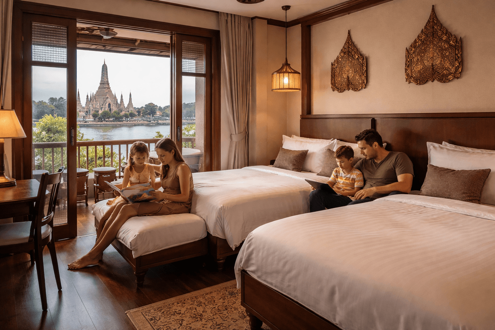 Best Hotels in Bangkok Old City for Families: Spacious Rooms, Extra Beds, and Easy Temple Access