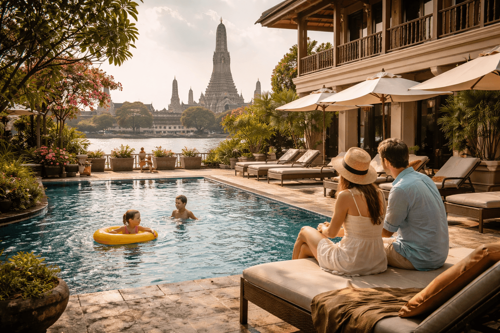 Best Hotels in Bangkok Old City (Rattanakosin) for Families: Spacious Rooms, Pools, and Easy Temple Access