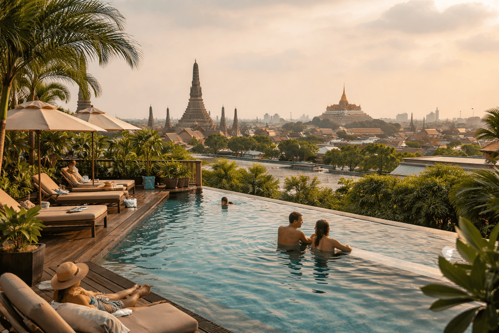 Best Hotels in Bangkok Old City with Swimming Pools: Rooftop Dips and Cooling Breaks After Temple Tours
