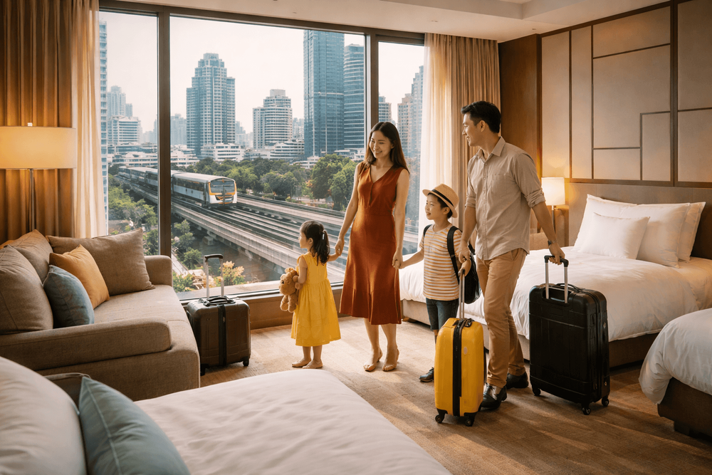 Best Hotels in Silom for Families: Spacious Rooms, Easy BTS Access, and Kid-Friendly Comfort