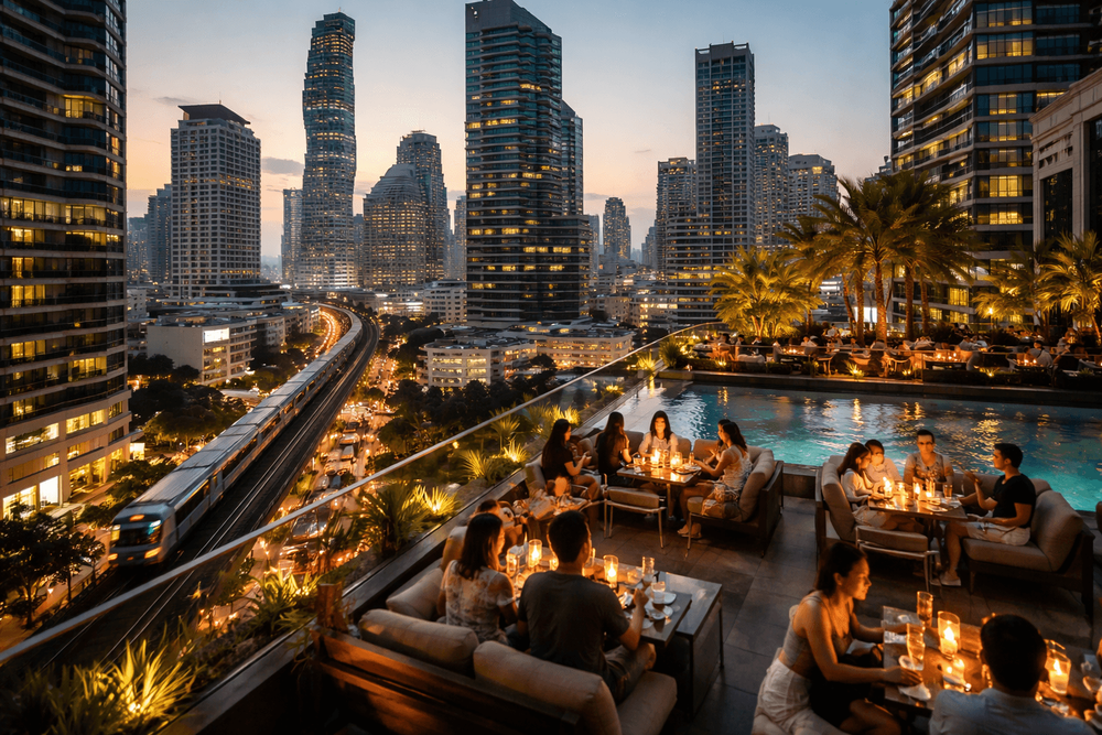 Best Hotels in Silom for Nightlife: Easy BTS Access, Rooftop Drinks, and Late Check-Ins