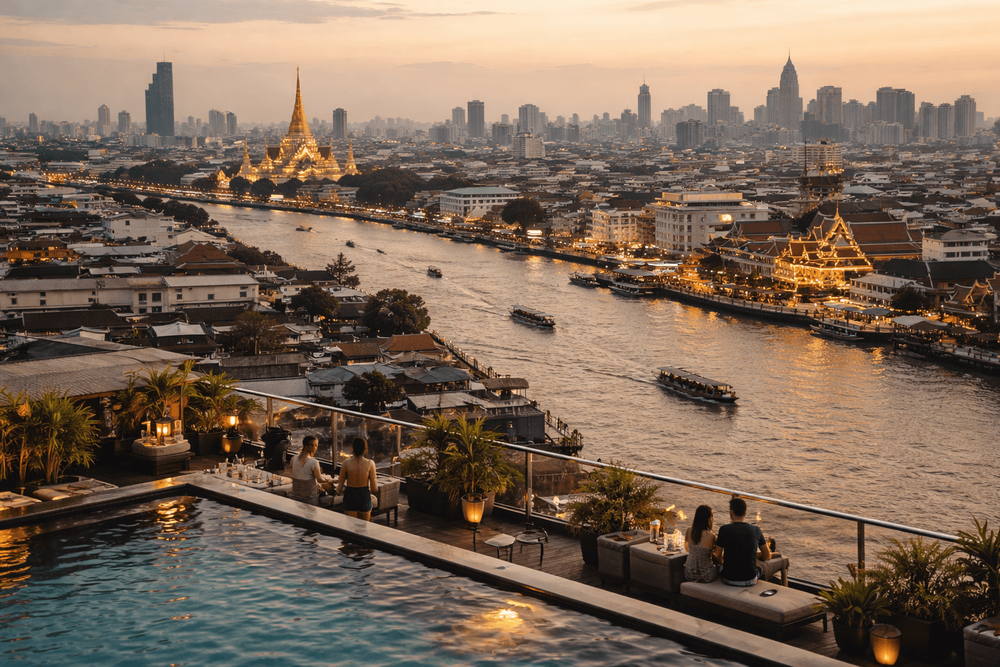 Best Hotels Near Yaowarat (Chinatown) for Rooftop Views and Riverside Stays