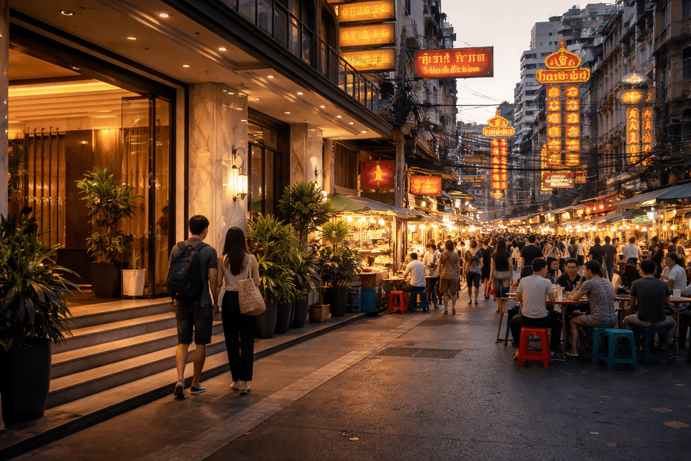 Best Hotels Near Yaowarat for Foodies: Walkable Stays for Late-Night Street Eats, MRT Access, and Easy Old Town Day Trips