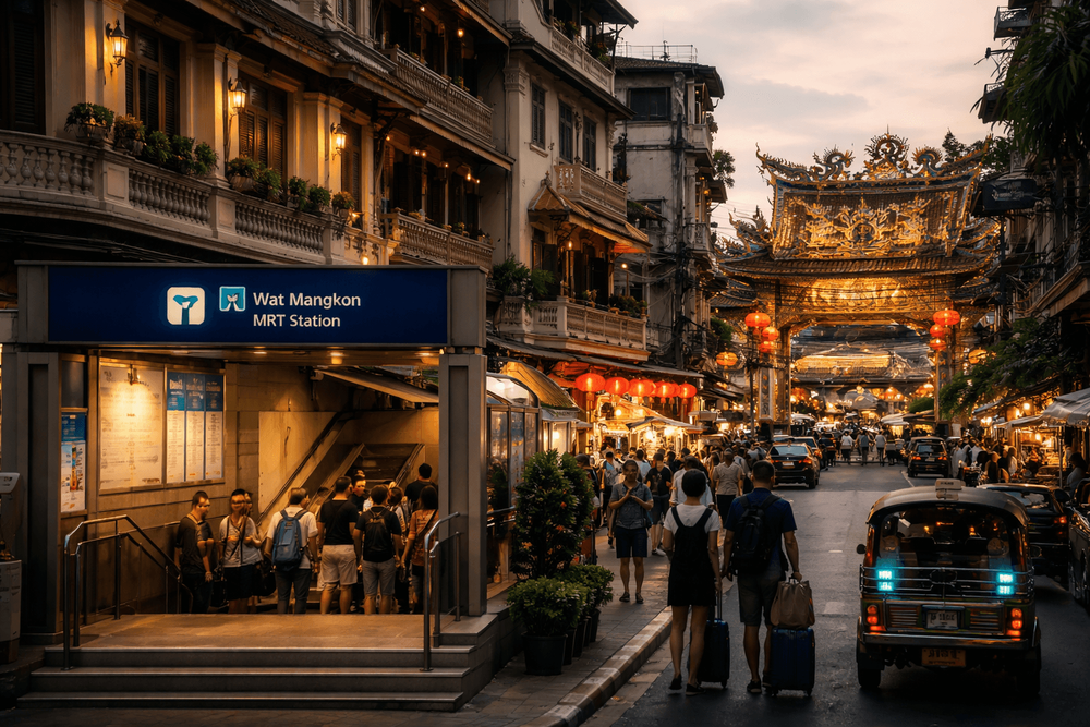 Best Hotels Near Yaowarat for MRT Access: Stay Close to Wat Mangkon and the Blue Line