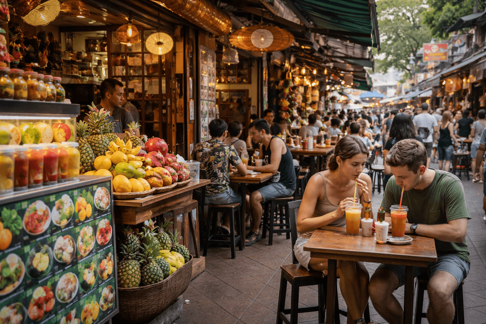 Best Khao San Road Cafes for Cheap Snacks, Smoothies, and Light Lunches