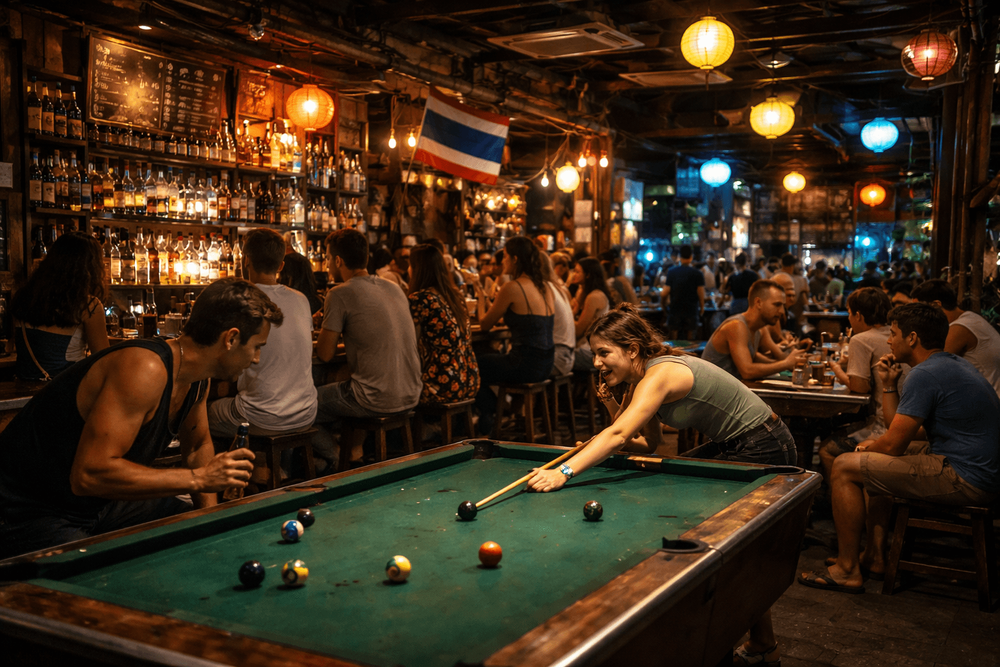 Best Late-Night Dive Bars in Banglamphu for Cheap Drinks, Pool Tables, and Backpacker Energy