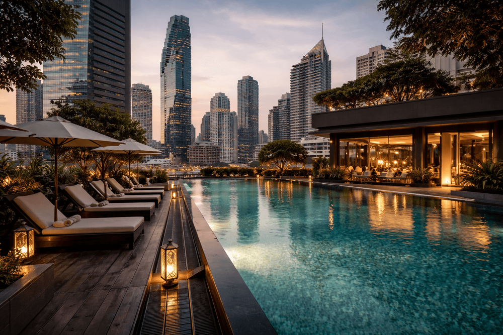 Best Luxury Hotels in Silom for Rooftop Pools, Fine Dining, and Spa Days