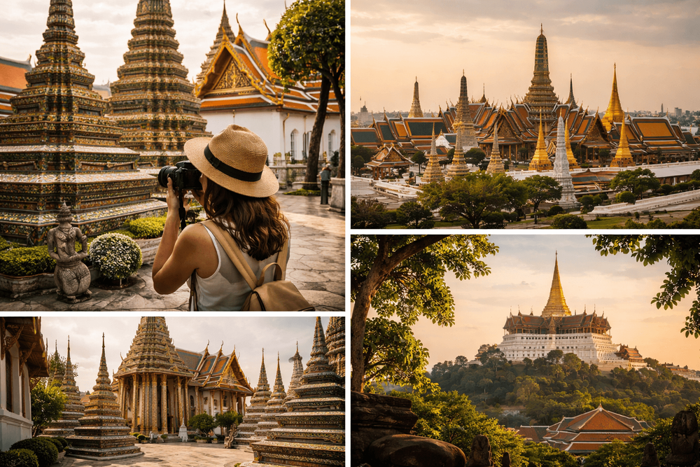 Best Photo Spots at Wat Pho, the Grand Palace, and Golden Mount for a Temple Day from Khao San Road