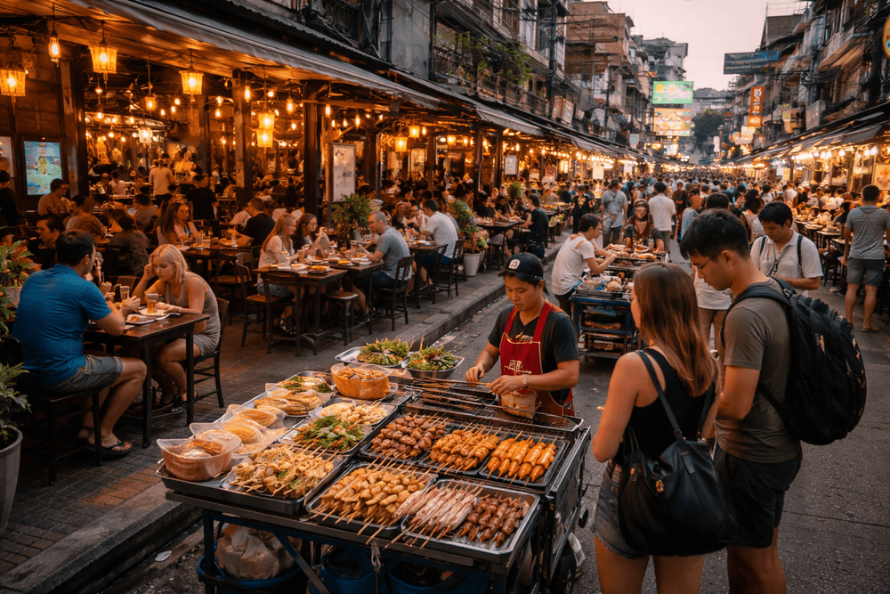 Best Places to Eat on Khao San Road for Every Budget: Cheap Bites, Sit-Down Meals, and Late-Night Eats