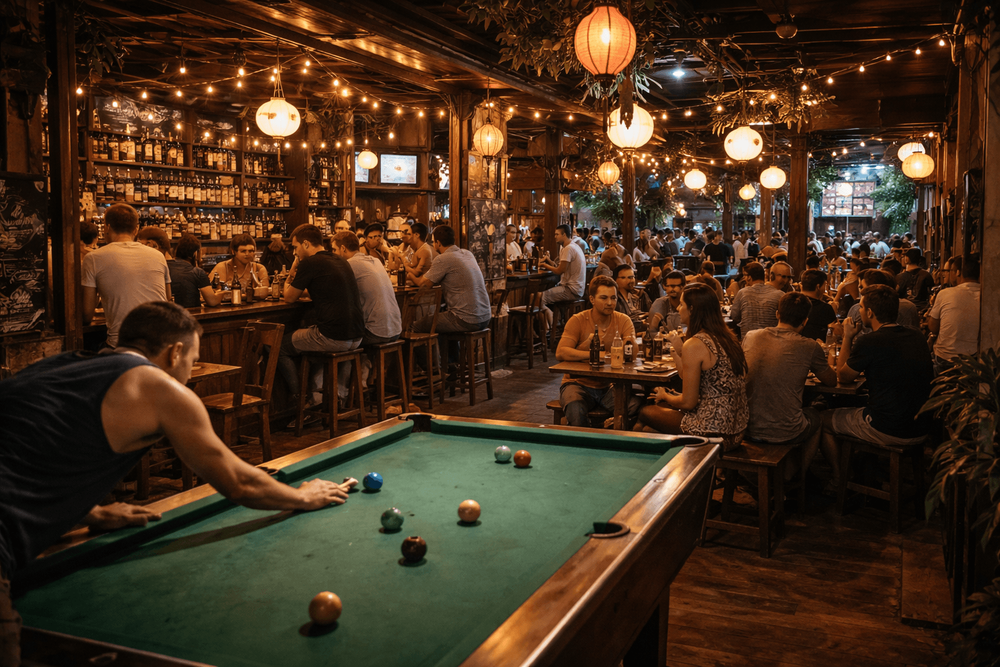 Best Pub-Style Bars in Banglamphu for Cheap Beers, Pool Tables, and Late-Night Drinks