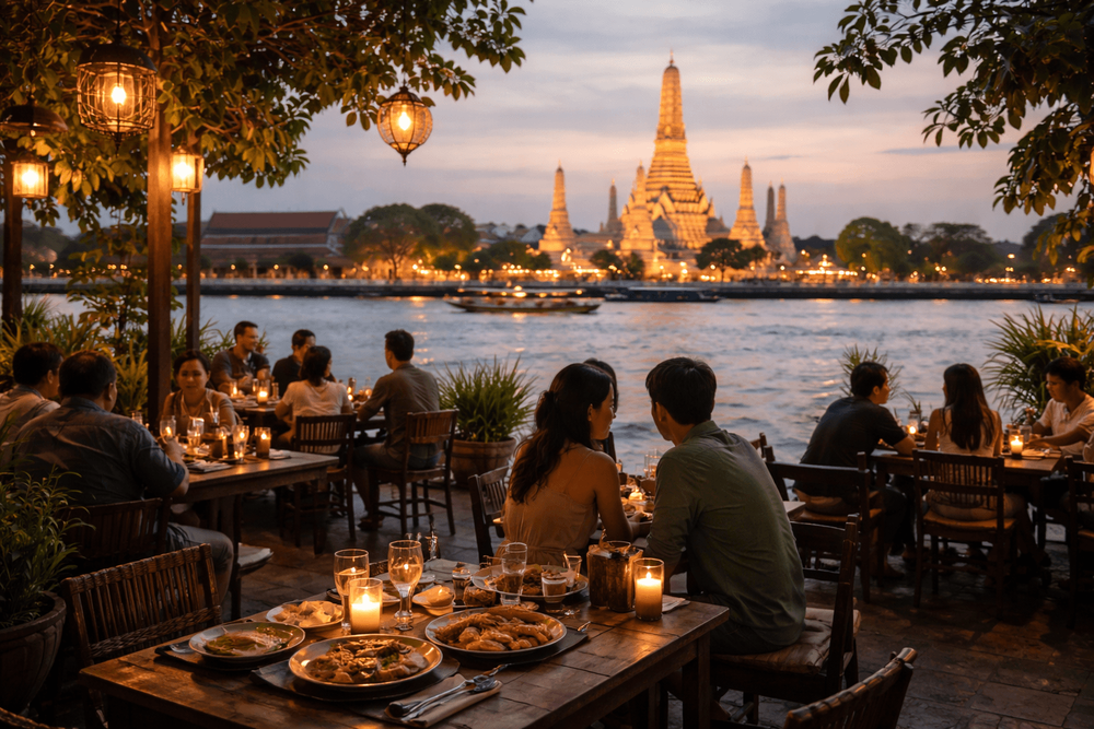 Best Restaurants in Bangkok Old City for Riverside Dining, Classic Thai Dishes, and Date-Night Settings