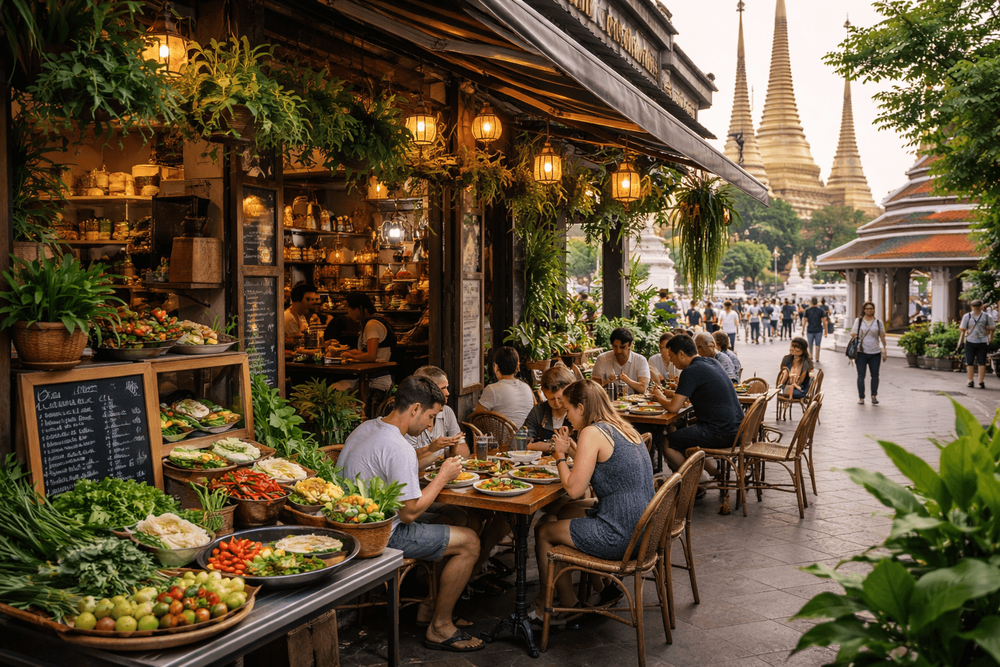 Best Restaurants in Bangkok Old City for Vegetarian and Vegan Thai Food Near Temples