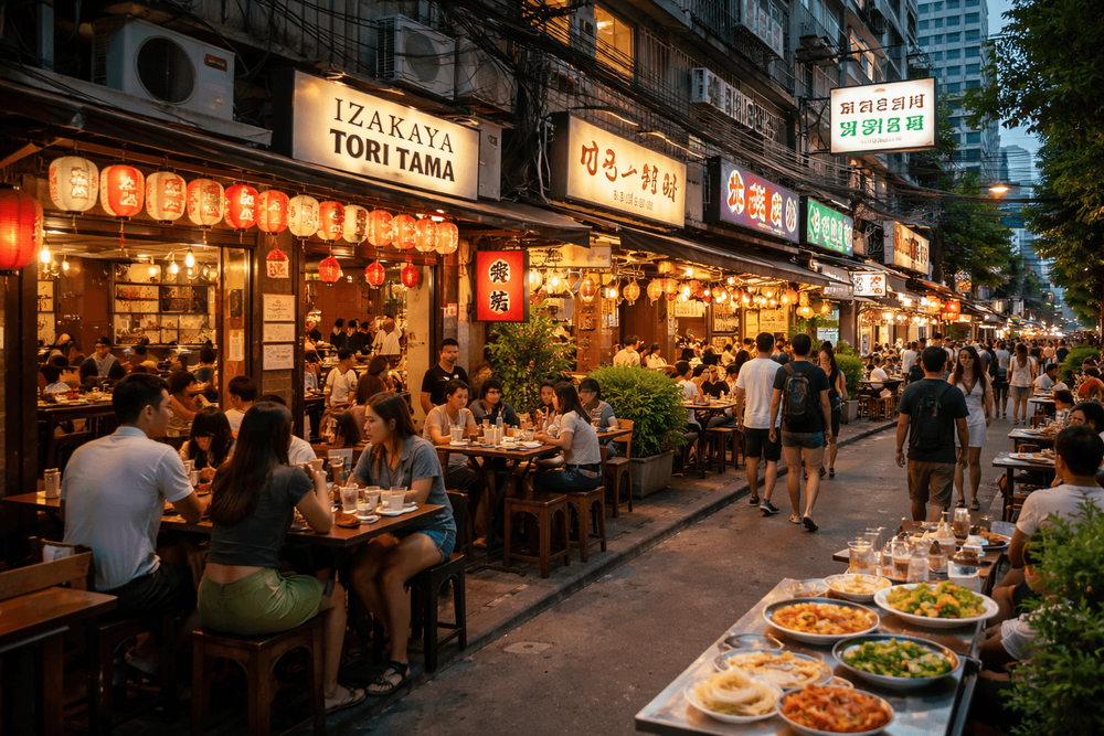 Best Restaurants on Sukhumvit Road for Thai Food, Japanese, Korean, and Global Dining