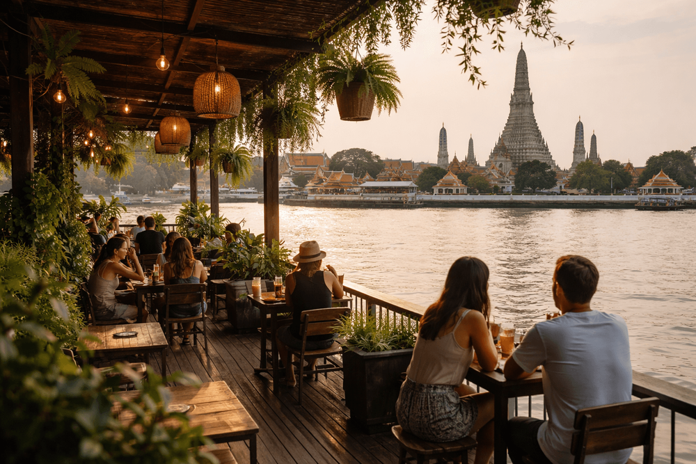 Best Riverside Cafes Near Khao San Road for a Quiet Escape