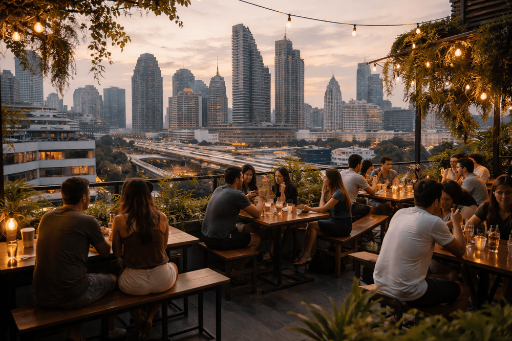 Best Rooftop Bar Alternatives on Sukhumvit for Travelers Who Want Views Without the Full Sky-High Bill