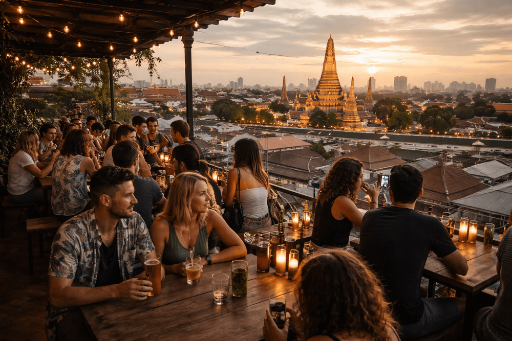 Best Rooftop Bars in Bangkok for Budget Drinks and Casual Nights from Khao San Road