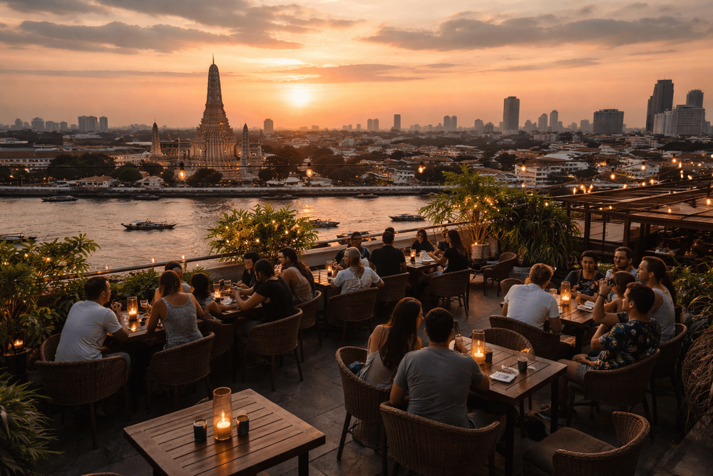 Best Rooftop Bars in Bangkok for Sunset Views You Can Reach from Khao San Road