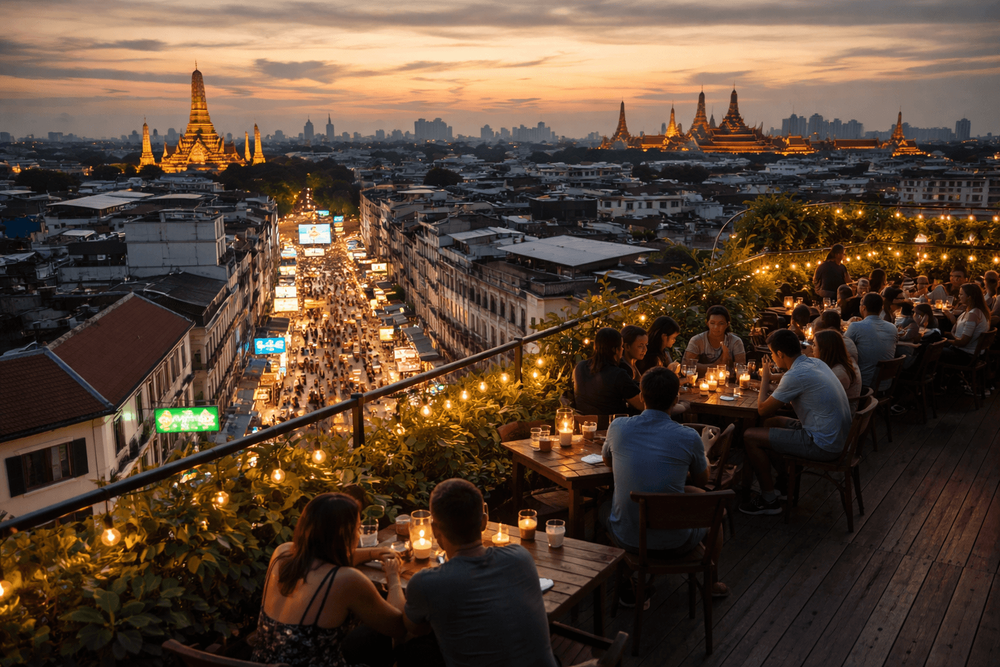 Best Rooftop Bars Near Khao San Road (2026)