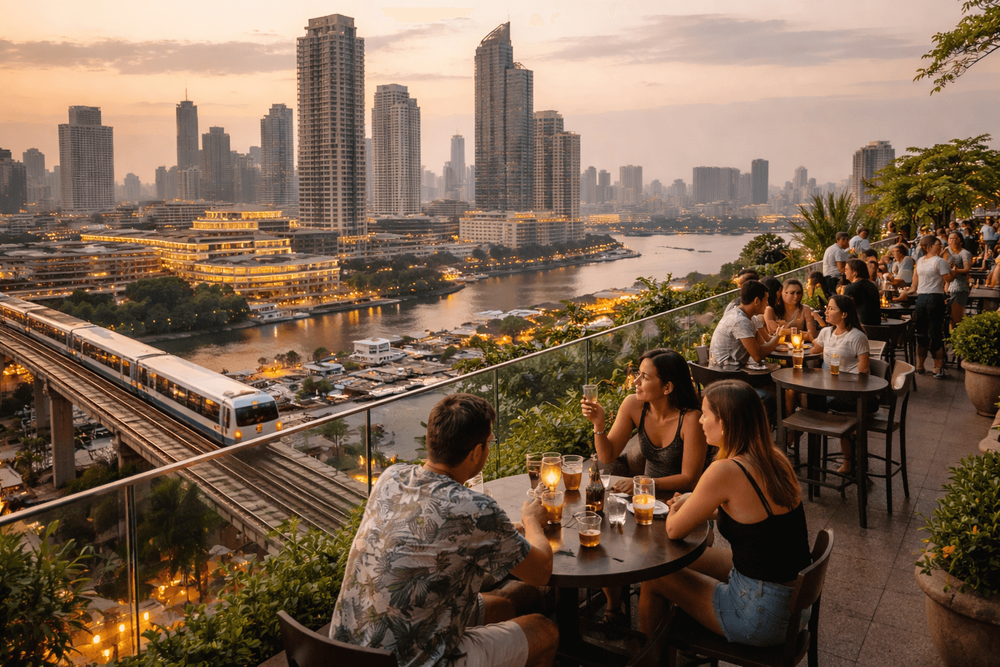 Best Rooftop Bars Near MRT and BTS for an Easy Trip from Khao San Road