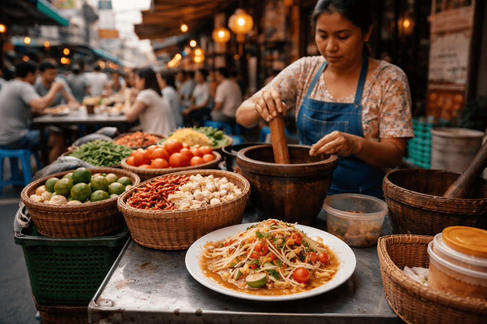 Best Som Tam in Bangkok Near Khao San Road: Spicy Papaya Salad Spots by Style and Heat Level