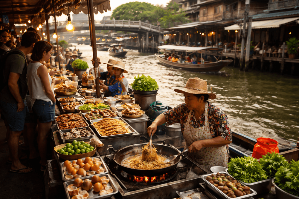 Best Street Food Near Bangkok Canals and River Crossings: Easy Eats on the Move