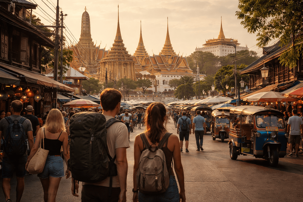 Best Time of Day to Visit Wat Pho, the Grand Palace, and Golden Mount from Khao San Road