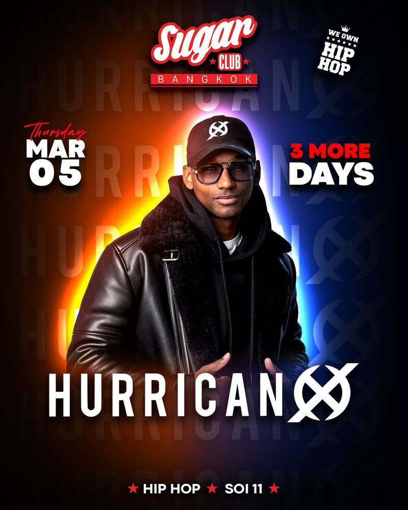 DJ Hurrican X at Sugar Club Bangkok