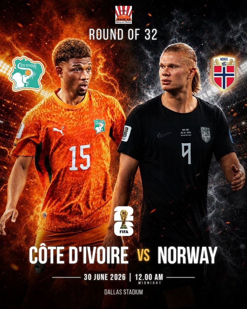 FIFA World Cup 2026 Live Screening: Côte d'Ivoire vs Norway