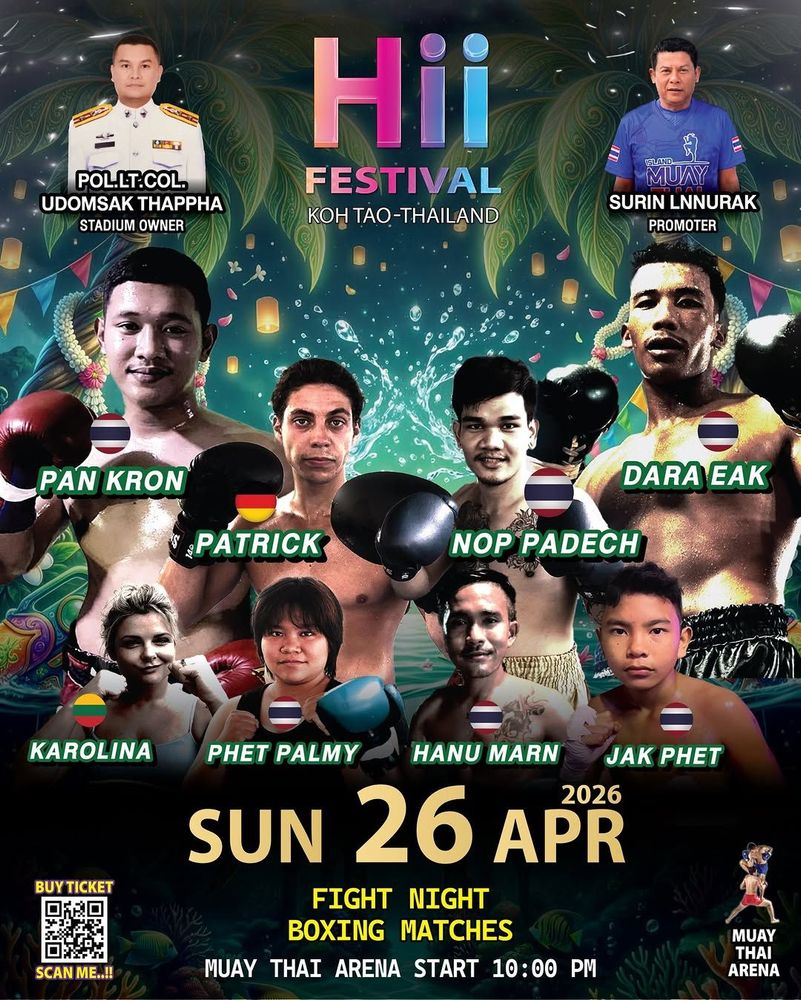 Fight Night at Hii Festival, Koh Tao