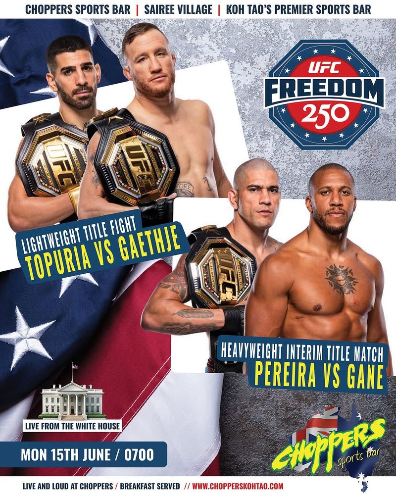 UFC Freedom 250 — Live & Loud at Choppers