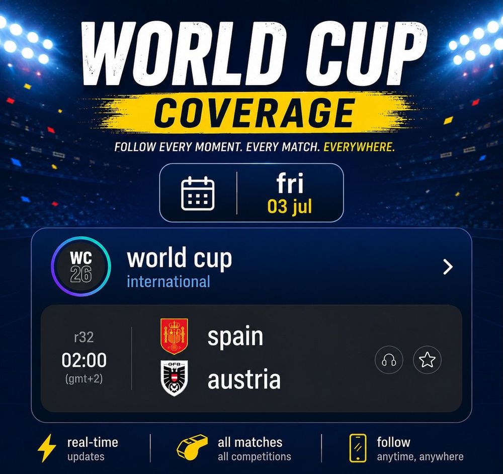 World Cup 2026: Spain vs Austria Live Screening