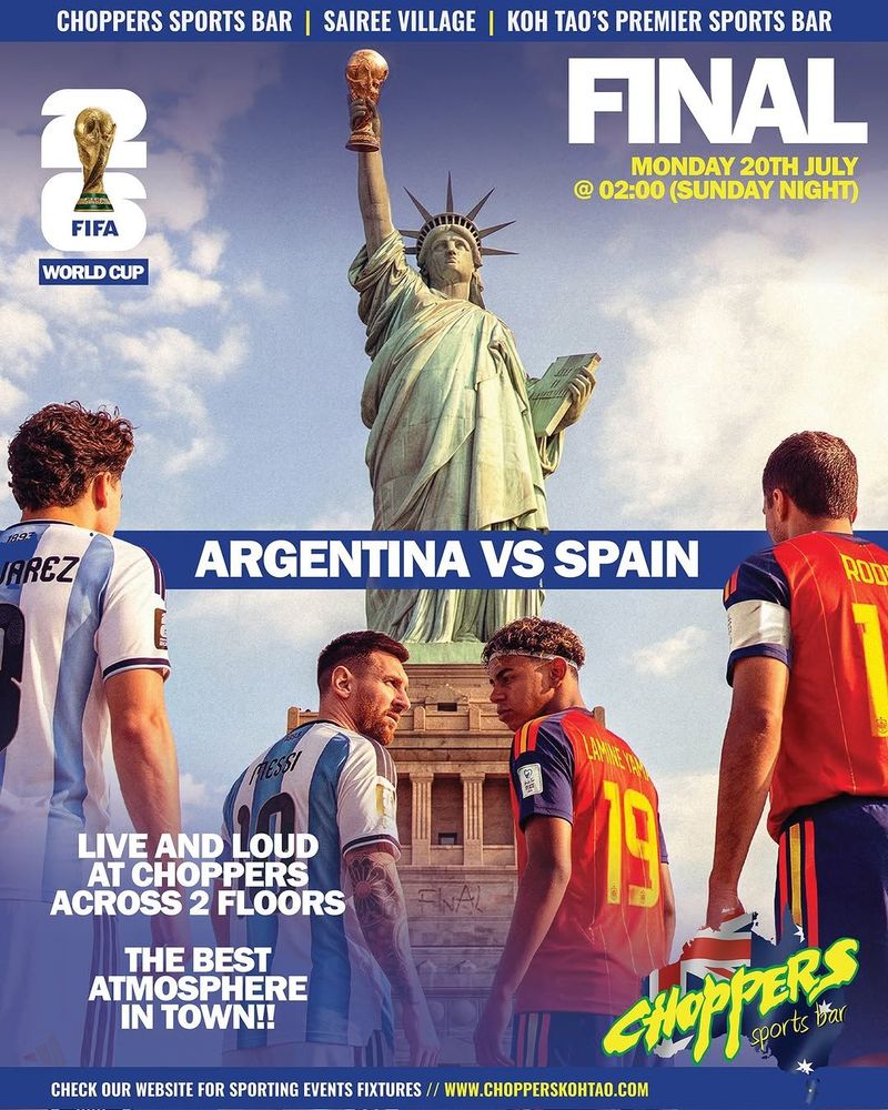 World Cup Final – LIVE at Choppers