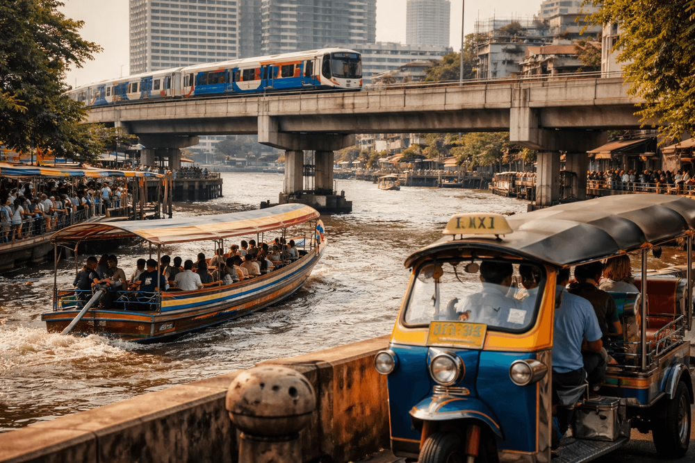 Getting Around Bangkok from Khao San Road: Boats, BTS, Tuk-Tuks