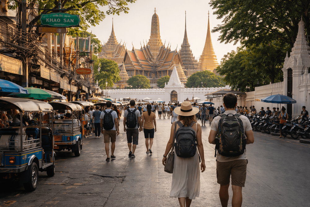 Grand Palace and Wat Pho in One Morning from Khao San Road: Best Order, Tickets, and Transit