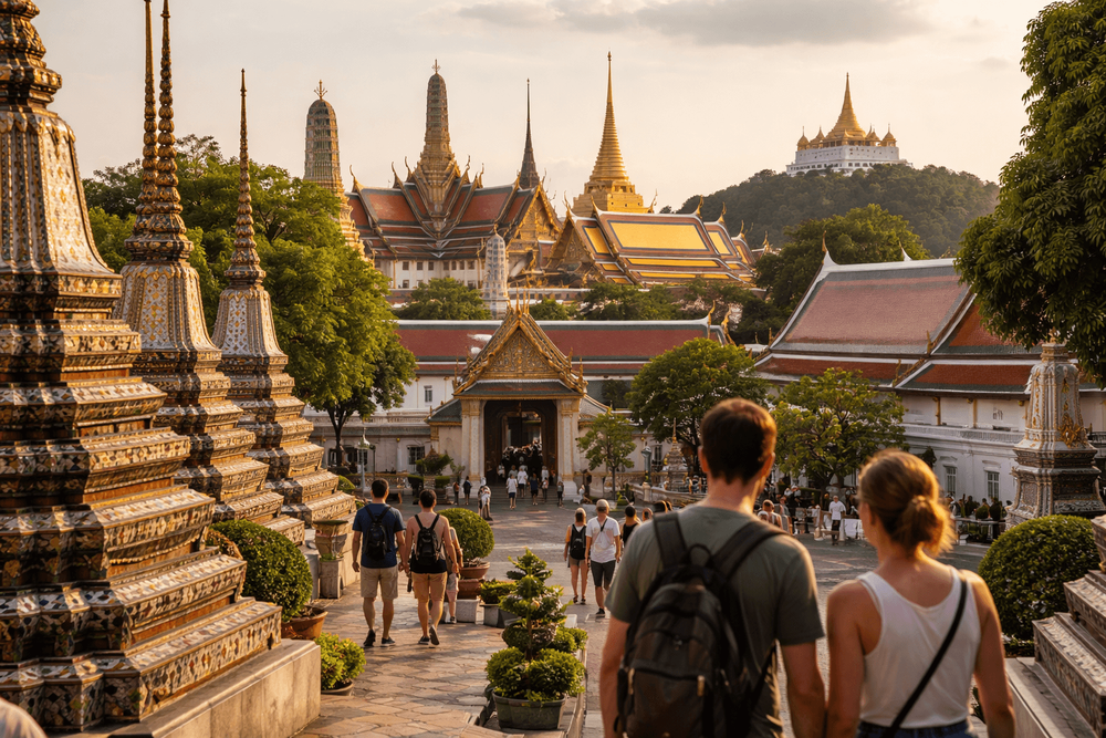 How Long to Spend at Wat Pho, the Grand Palace, and Golden Mount from Khao San Road