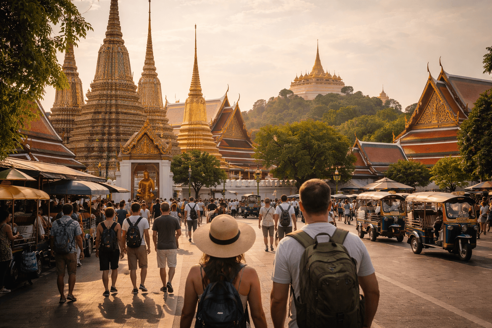 How Much Time to Spend at Wat Pho, the Grand Palace, and Golden Mount on a Bangkok Temple Day from Khao San Road
