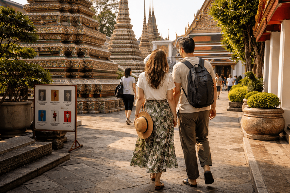 How to Dress for Bangkok Temples: Wat Pho, Grand Palace, and Golden Mount Entry Rules from Khao San Road