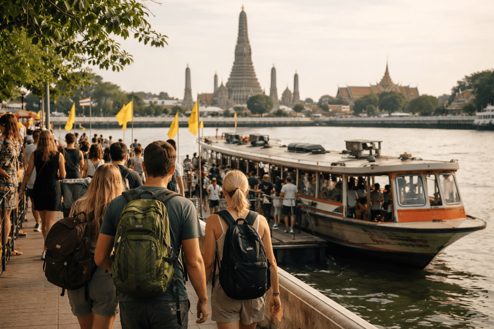 How to Get Between Wat Pho, the Grand Palace, and Golden Mount Without Taxis from Khao San Road