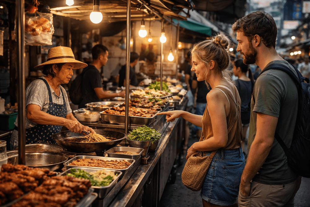 How to Order Street Food in Bangkok: Thai Menu Words, Queue Etiquette, and Stall-Side Customs